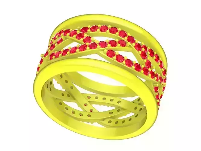 5185 fashion diamond women band ring 