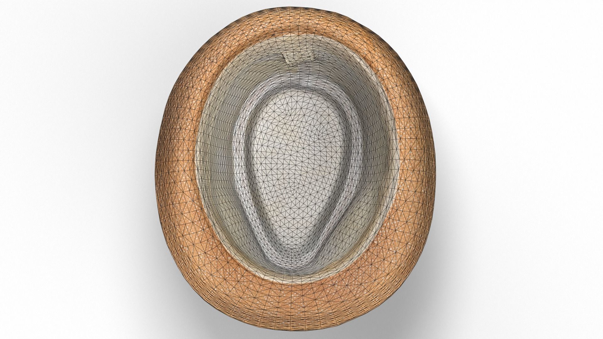 Straw Hat Low-poly 3D model_11