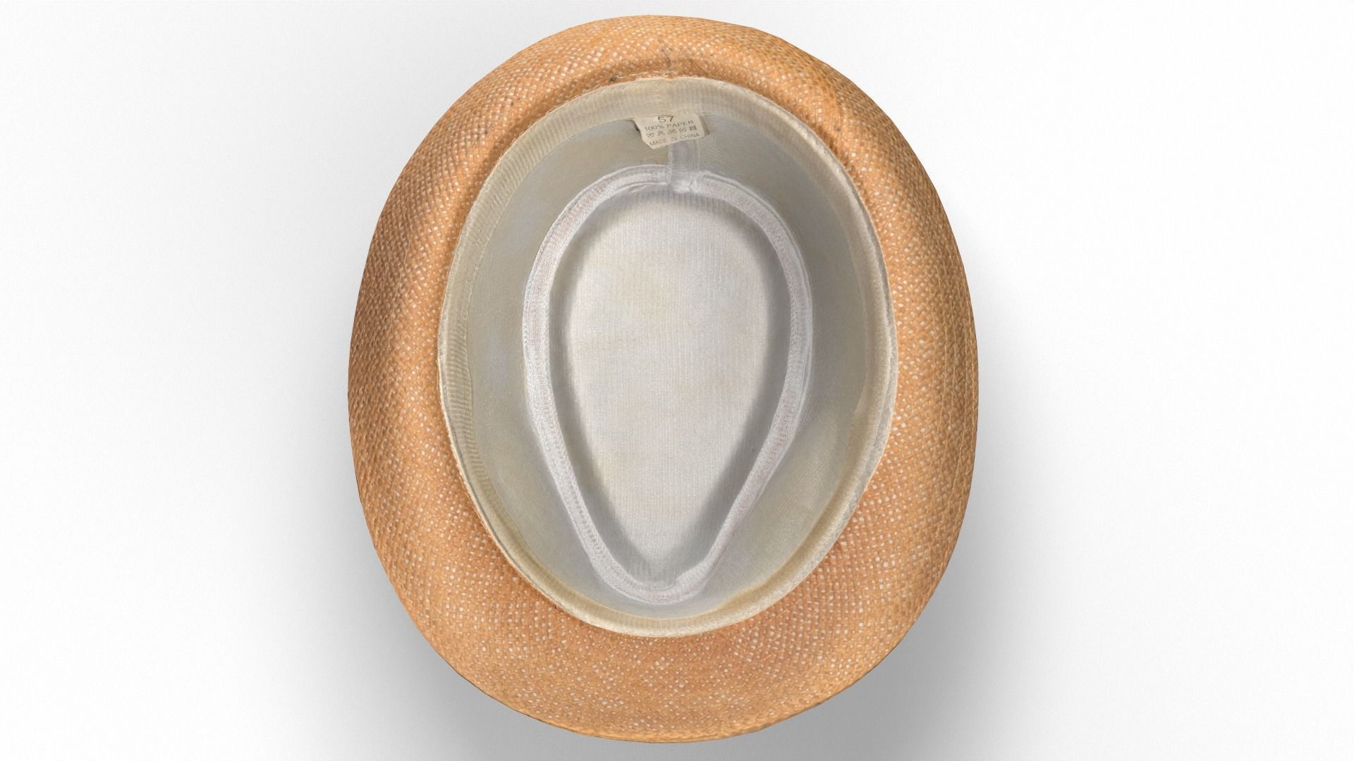 Straw Hat Low-poly 3D model_5