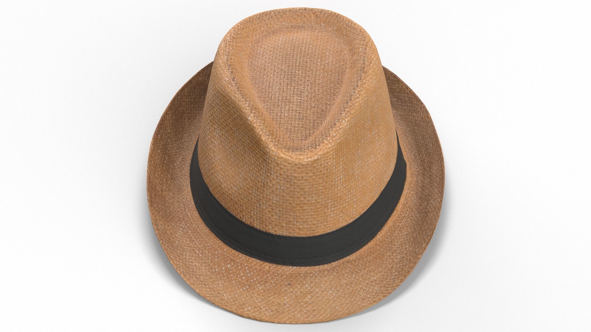 Straw Hat Low-poly 3D model_4