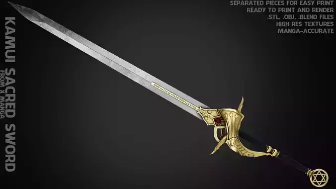Kamui Sacred Sword for Cosplay 3D print model