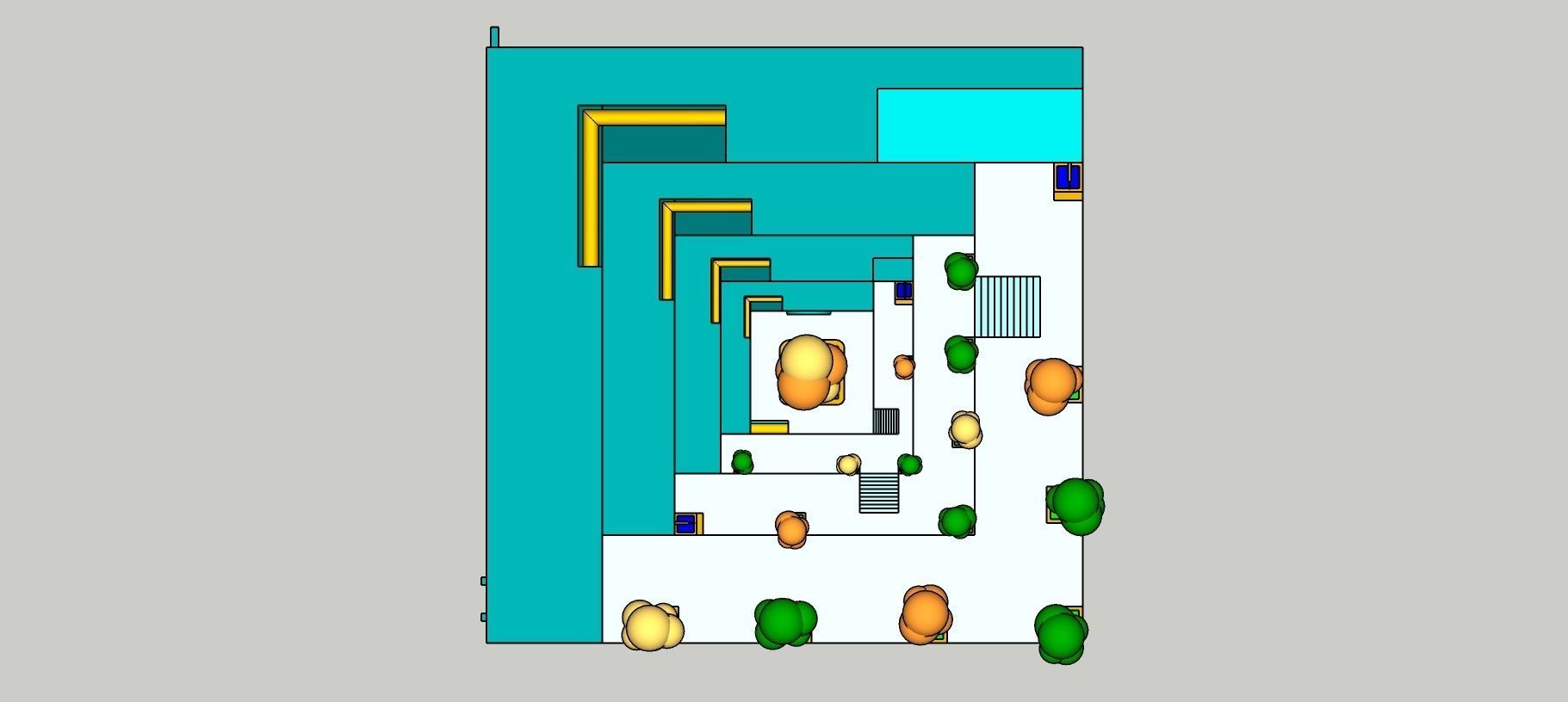 Temple 8 - Light Temple Low-poly 3D model_2