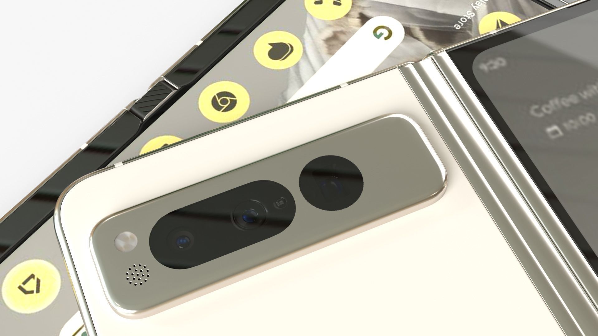 google Pixel Fold  2023  all colors  rigid with animation 3D model_7