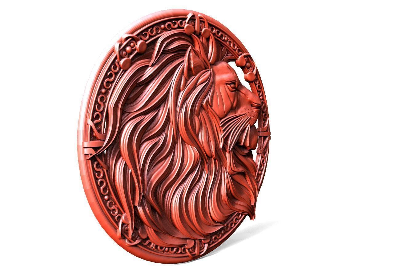 Lion CNC 3D print model_3