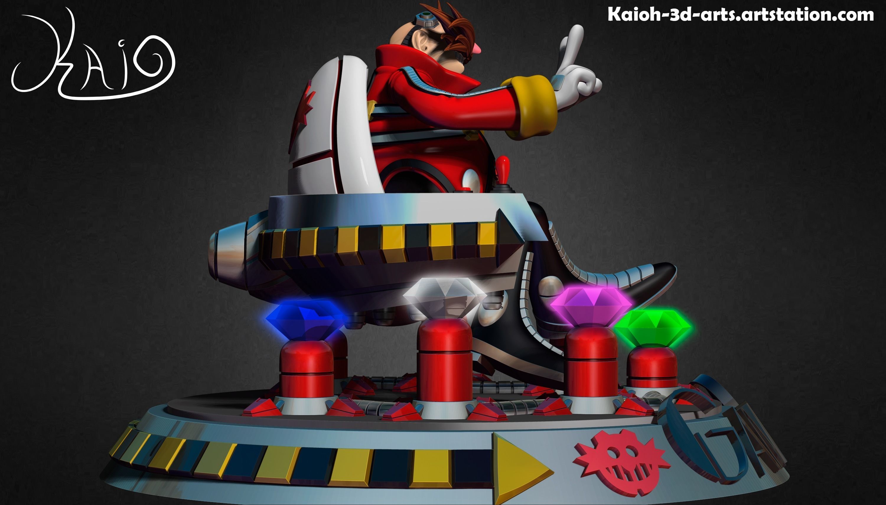 Dr Eggman - The Power to Conquer the World 3D print model_3