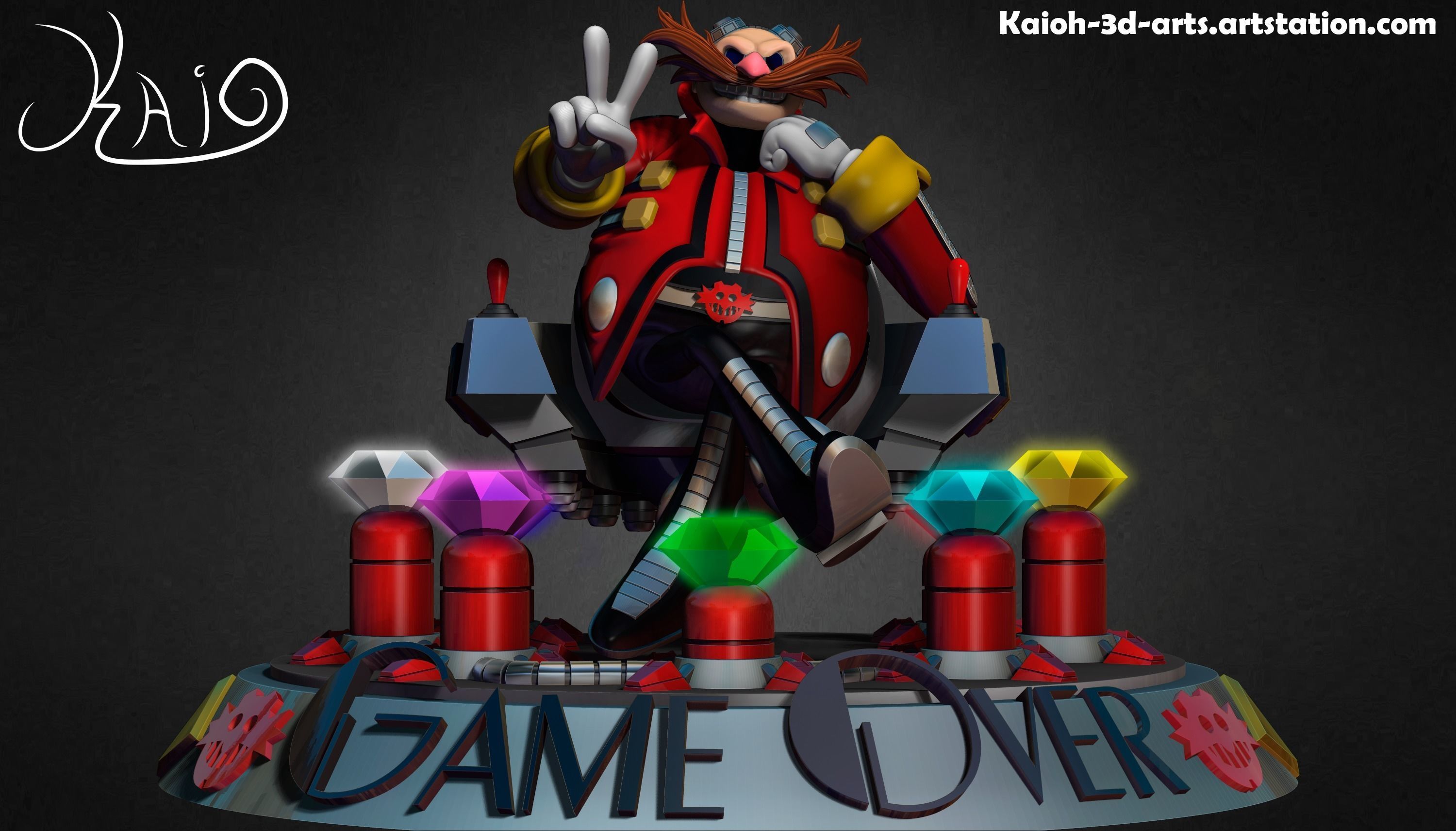 Dr Eggman - The Power to Conquer the World 3D print model_1