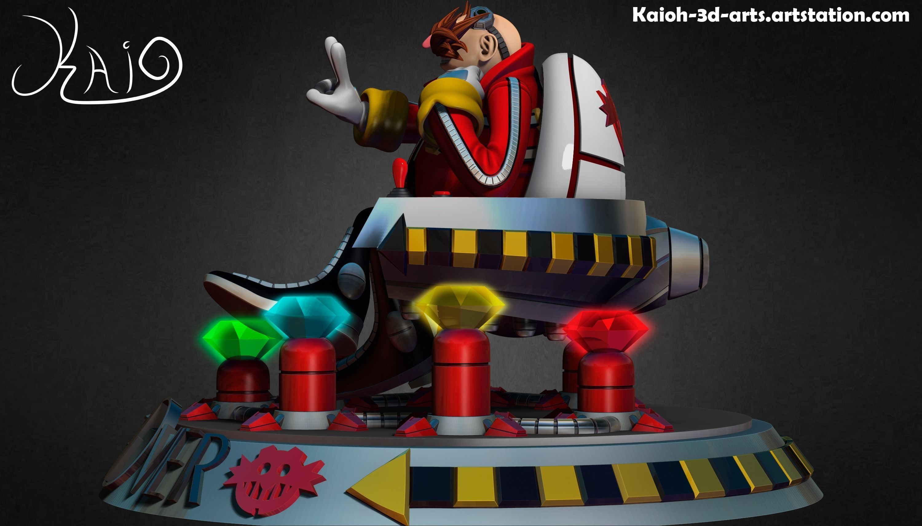 Dr Eggman - The Power to Conquer the World 3D print model_7