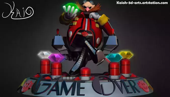 Dr Eggman - The Power to Conquer the World 3D print model