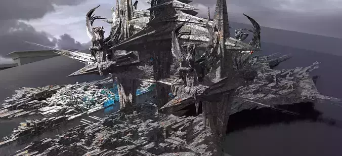 Dark Egypt Pyramid Terra Former pyramid city 3