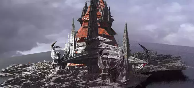 Set Deity Sci fi City Kit bash 2 