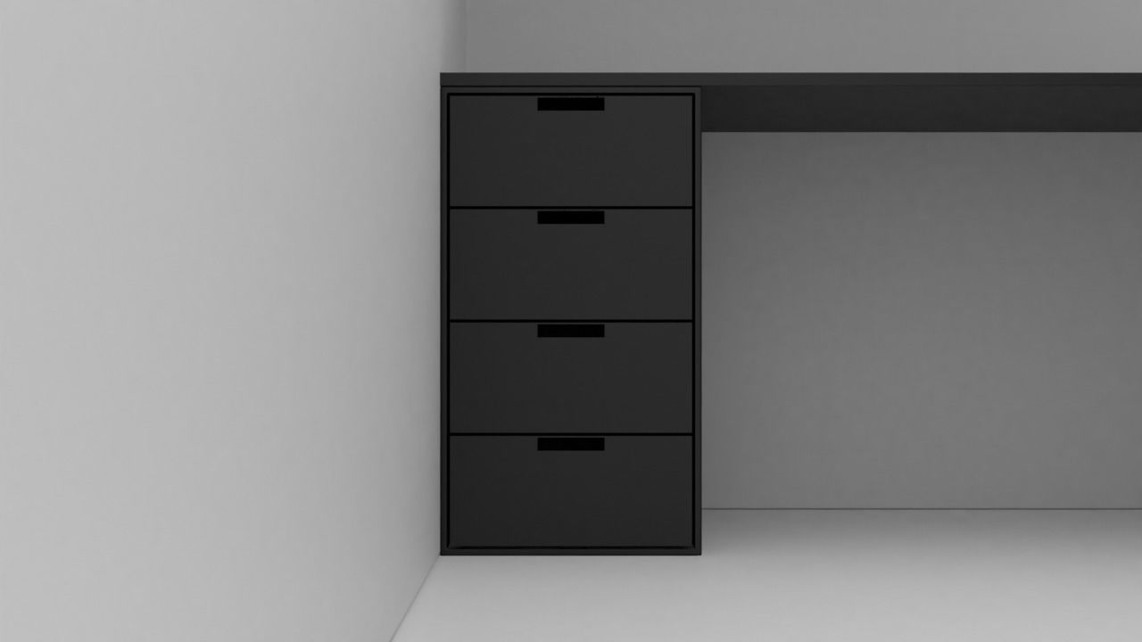 Office cubicle 3D model_5