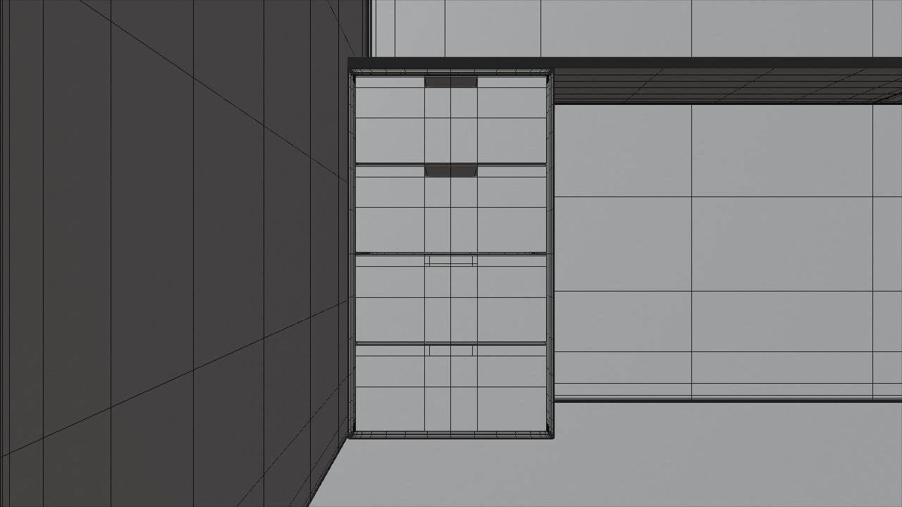 Office cubicle 3D model_11