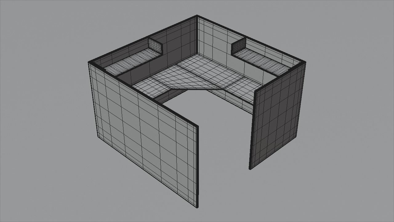 Office cubicle 3D model_9