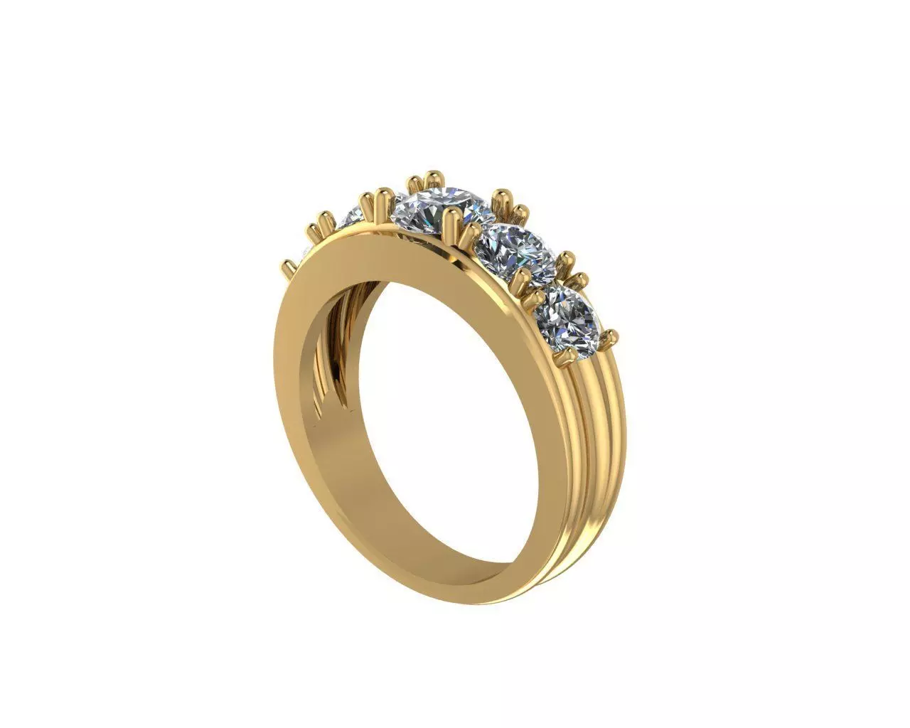 Gold Ring 3D print model 3D print model 3D print model