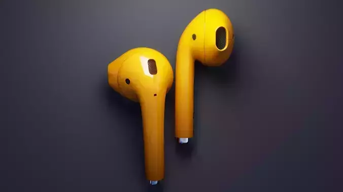 Realistic Wireless Earbuds 3D Model - AirPods Inspired 3D model