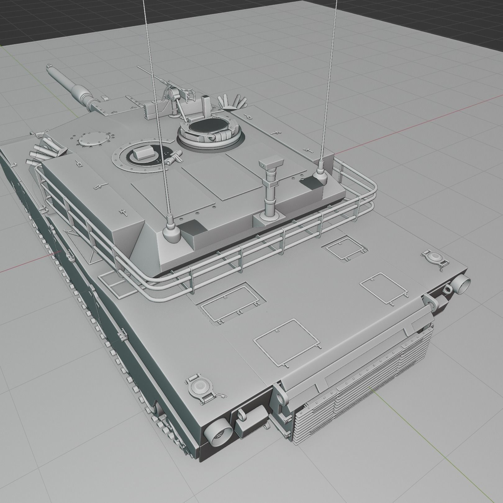 M1 Abrams-Model 3D model_5