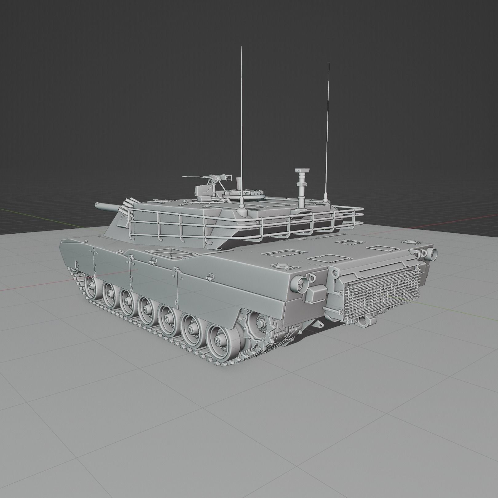 M1 Abrams-Model 3D model_1