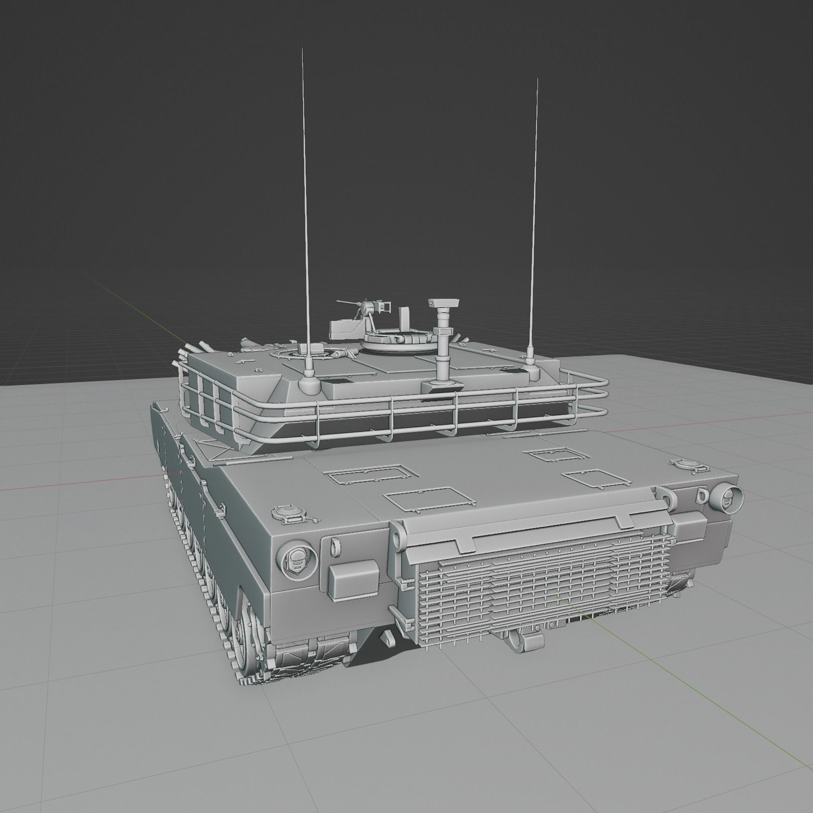 M1 Abrams-Model 3D model_3