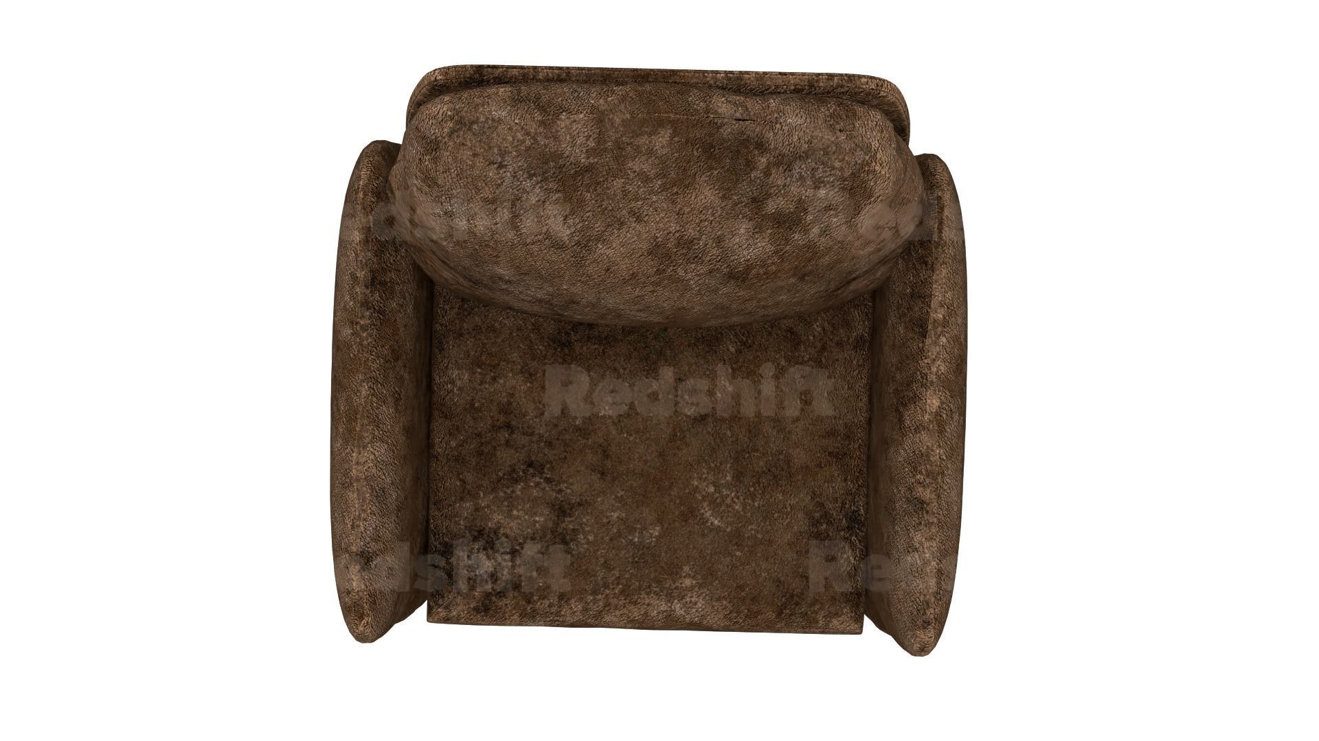 4K Realistic Abandoned Sofa Low-poly 3D model_6