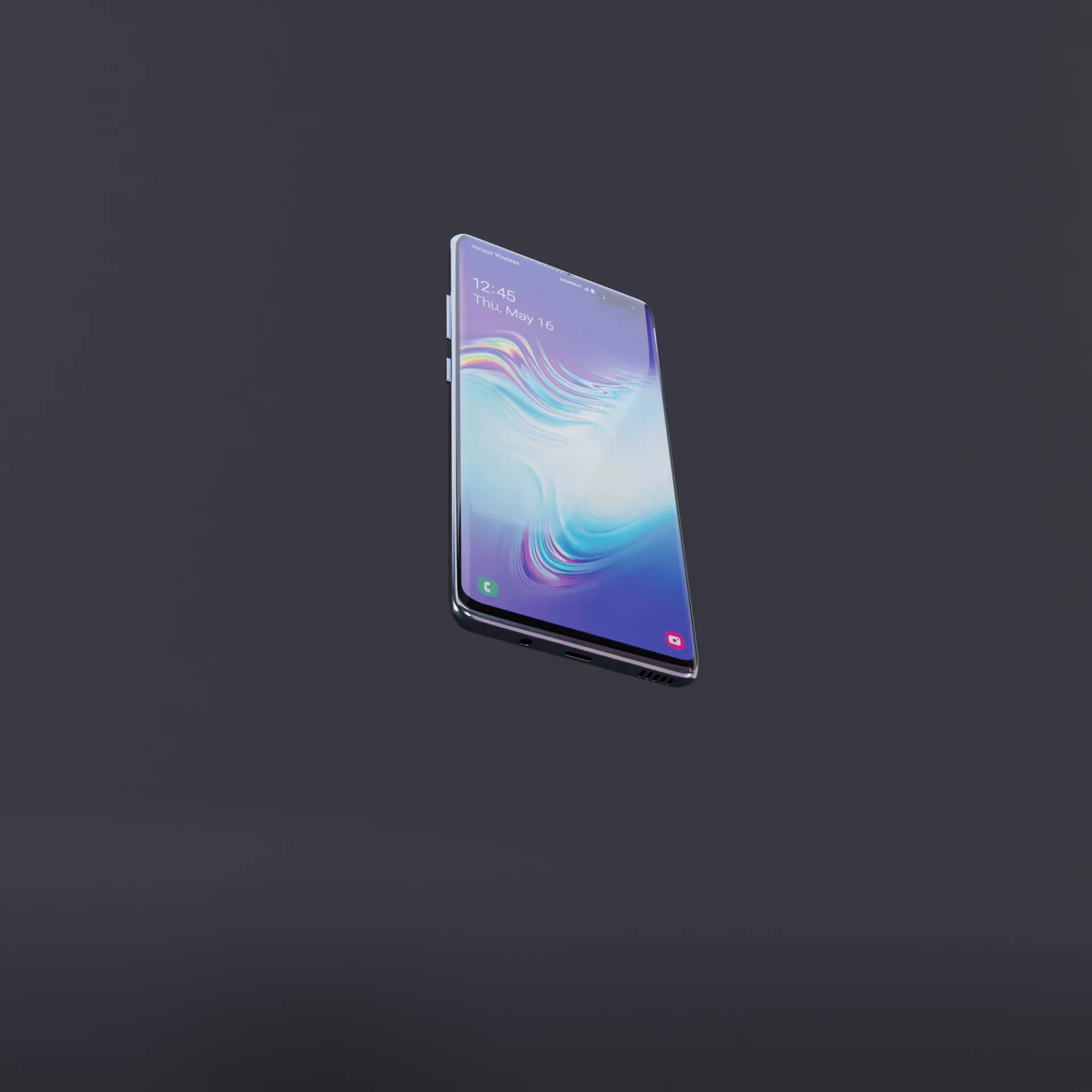 Samsung Galaxy S10 5G Low-poly 3D model