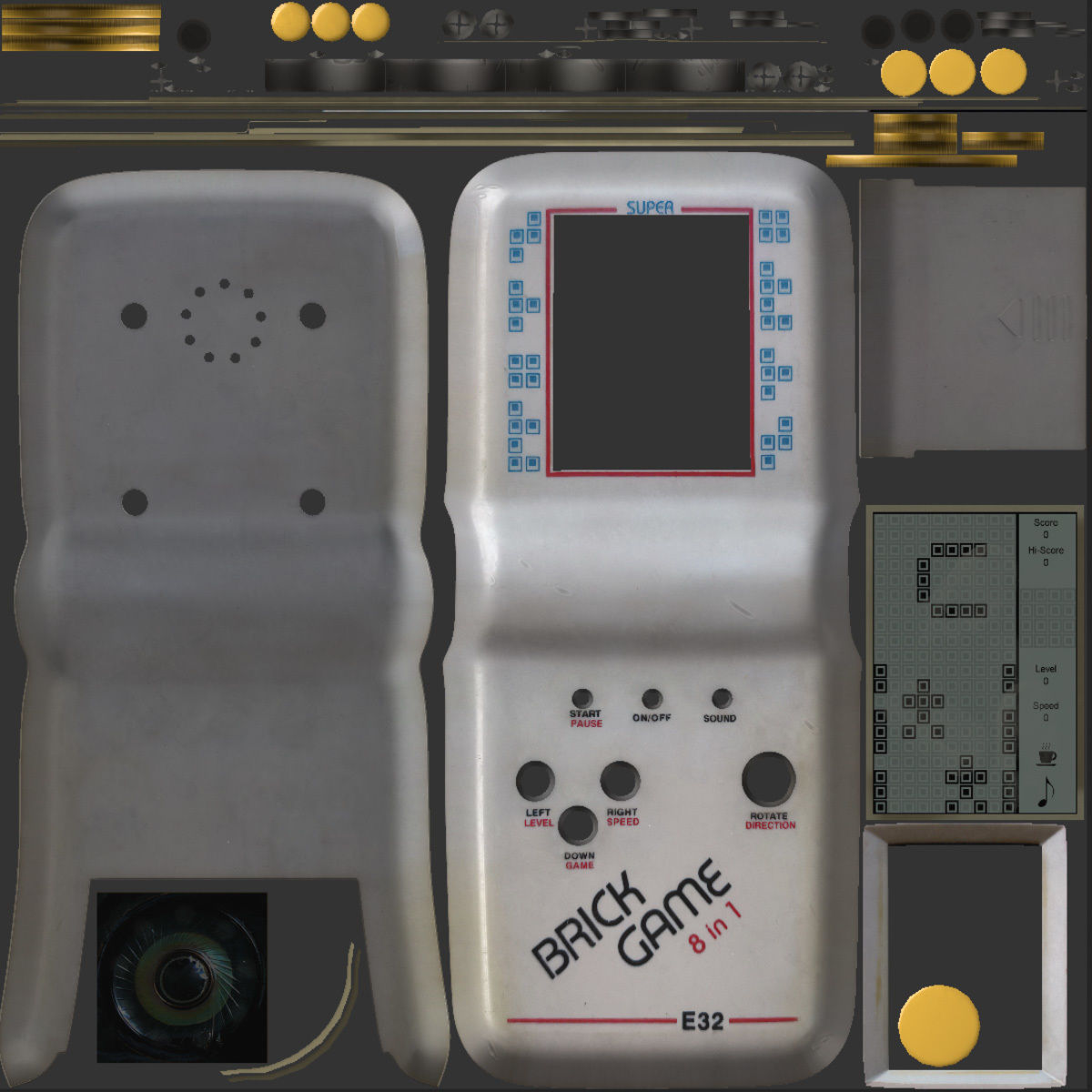 Tetris portable toy 3D model_25