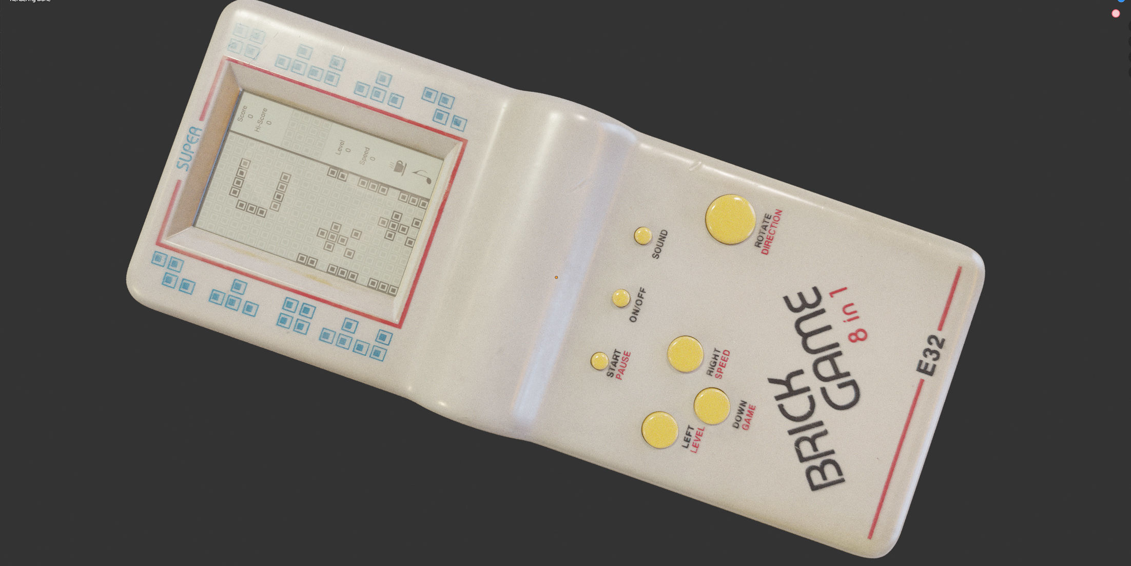 Tetris portable toy 3D model_14