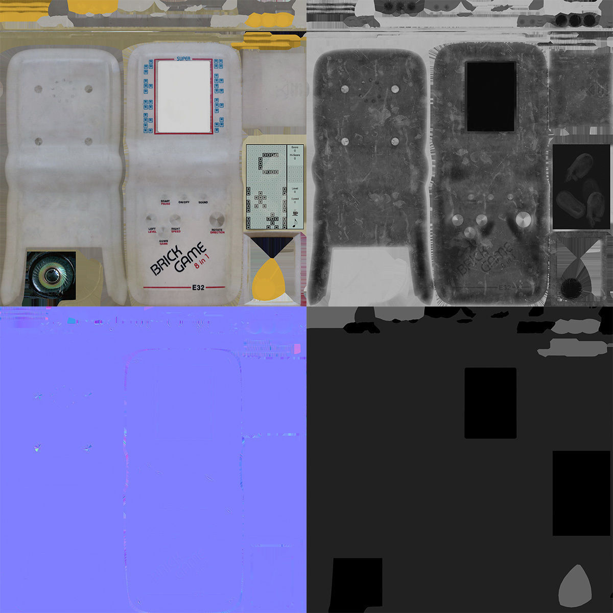 Tetris portable toy 3D model_31