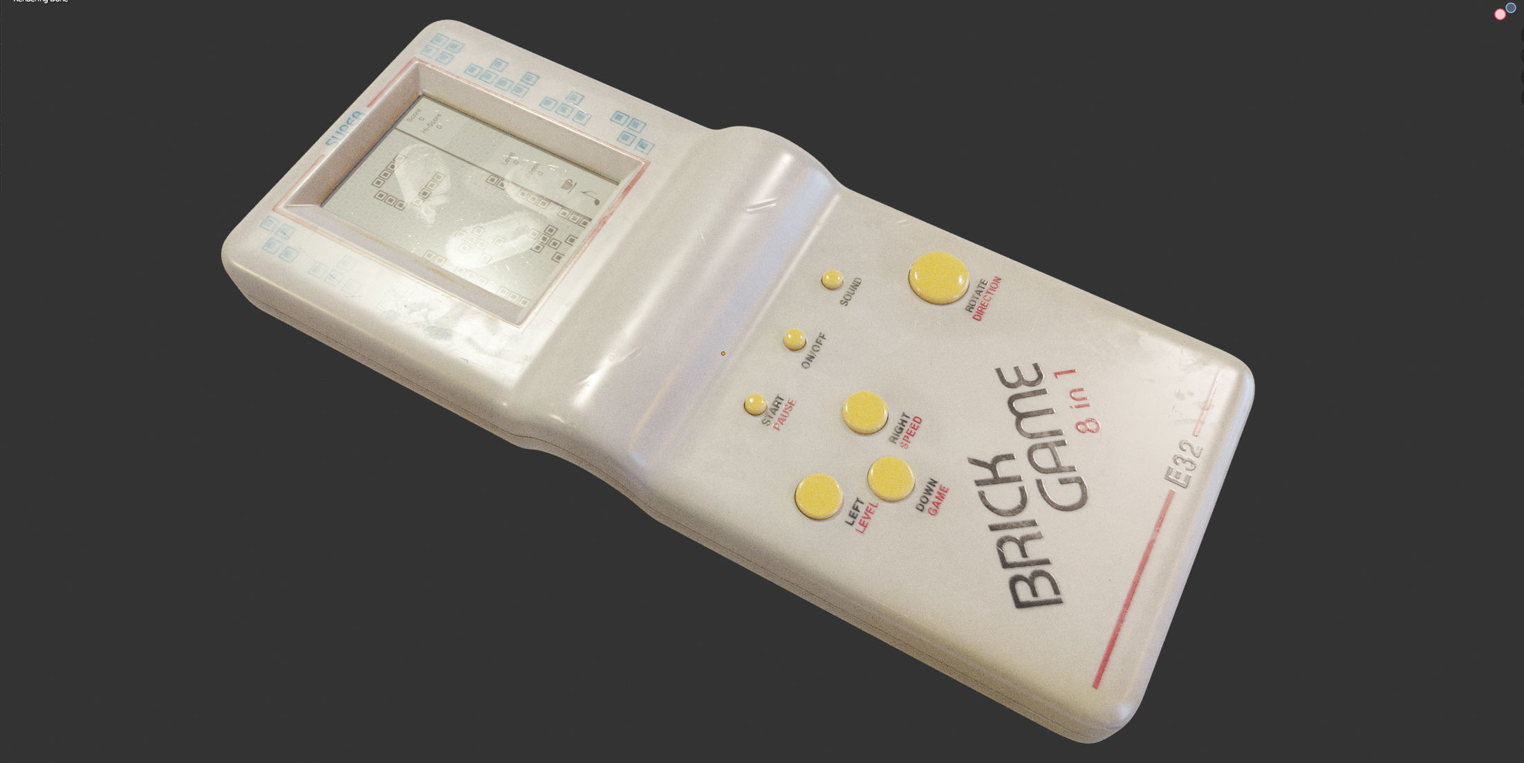 Tetris portable toy 3D model_12