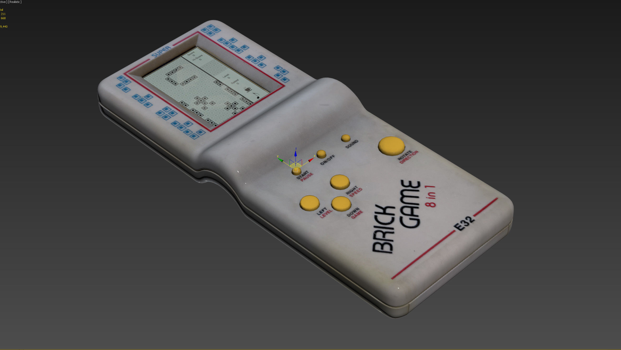 Tetris portable toy 3D model_24