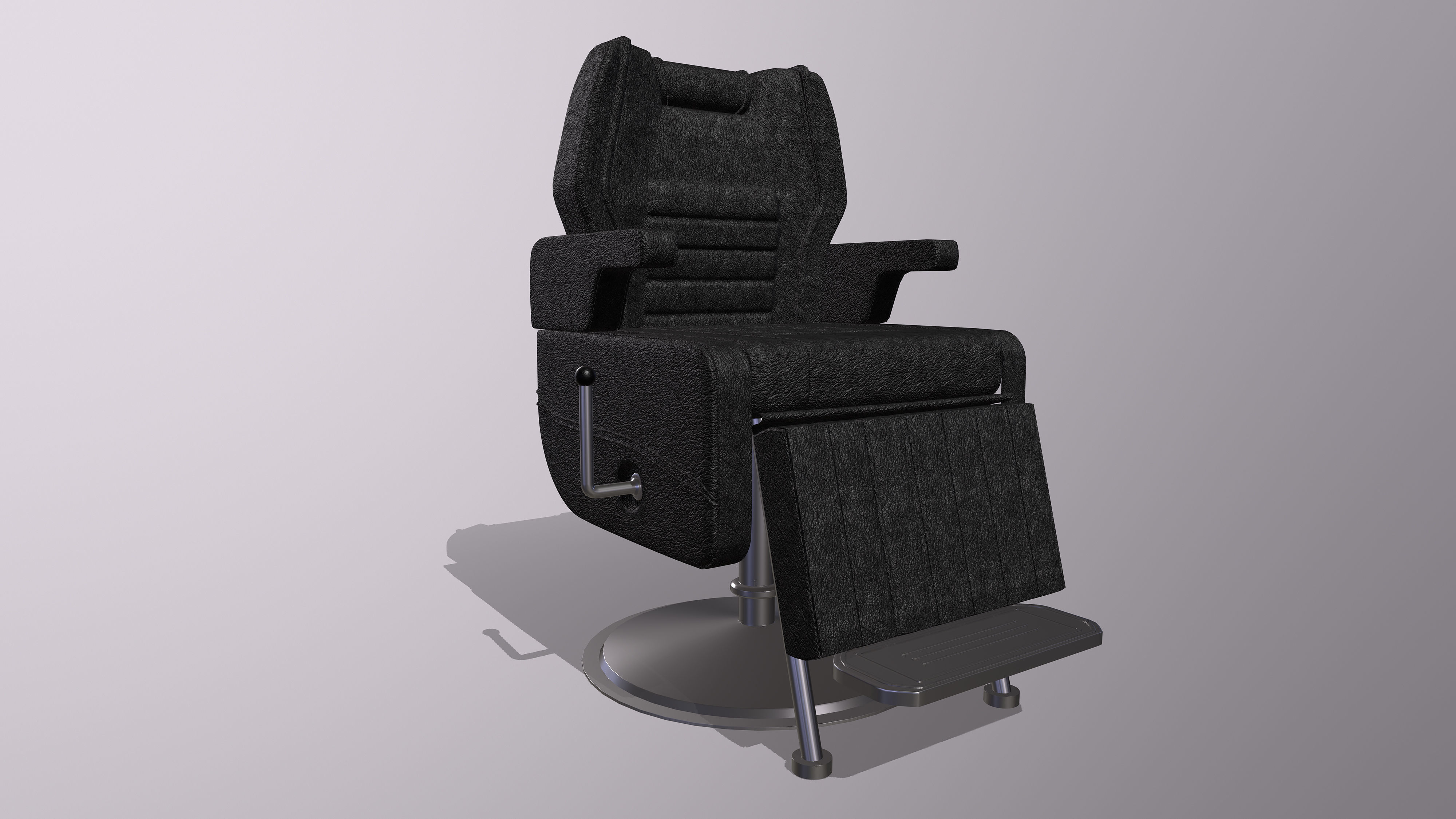 SALON CHAIR Low-poly 3D model_2
