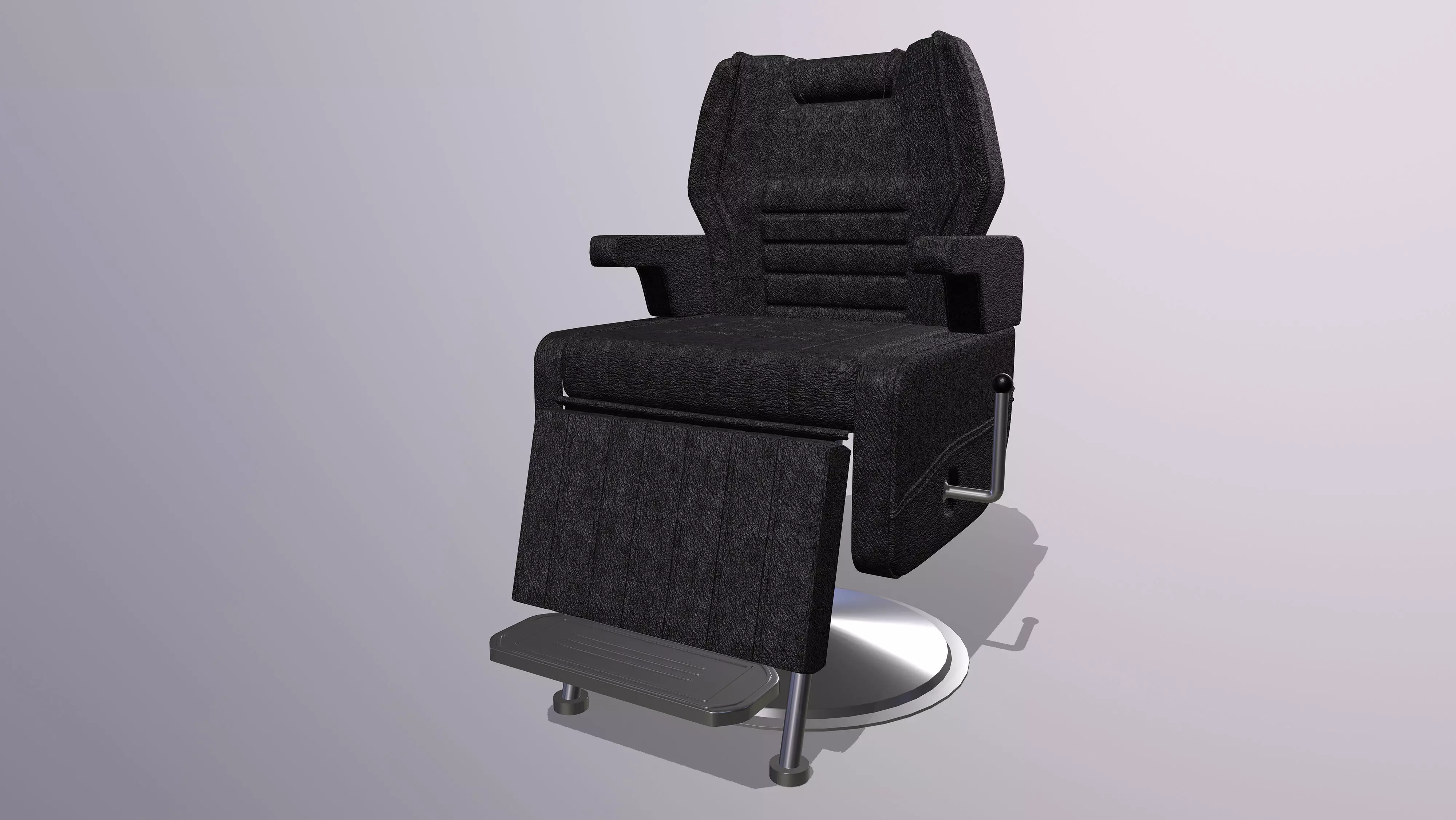 SALON CHAIR Low-poly 3D model_0