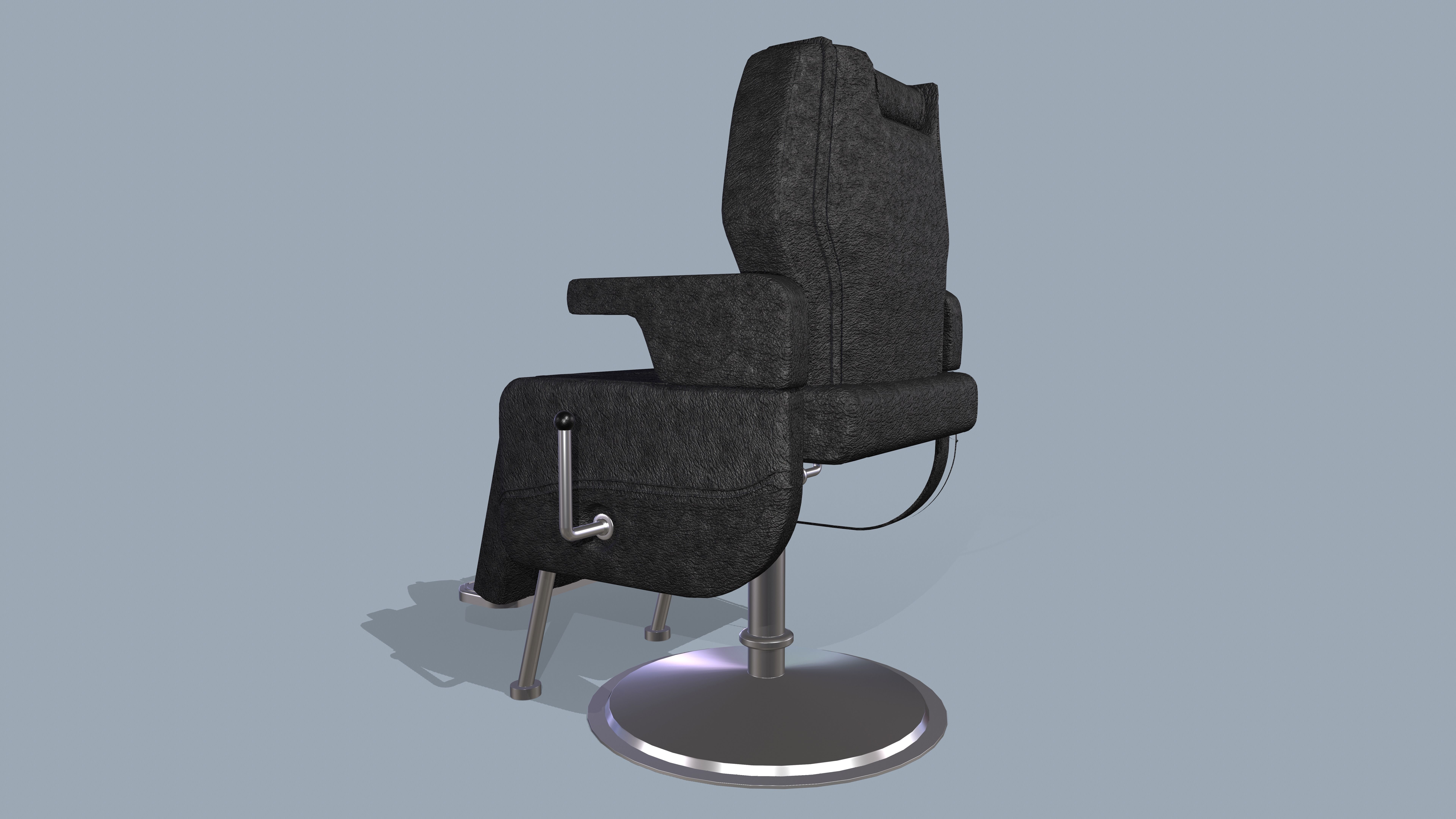 SALON CHAIR Low-poly 3D model_3
