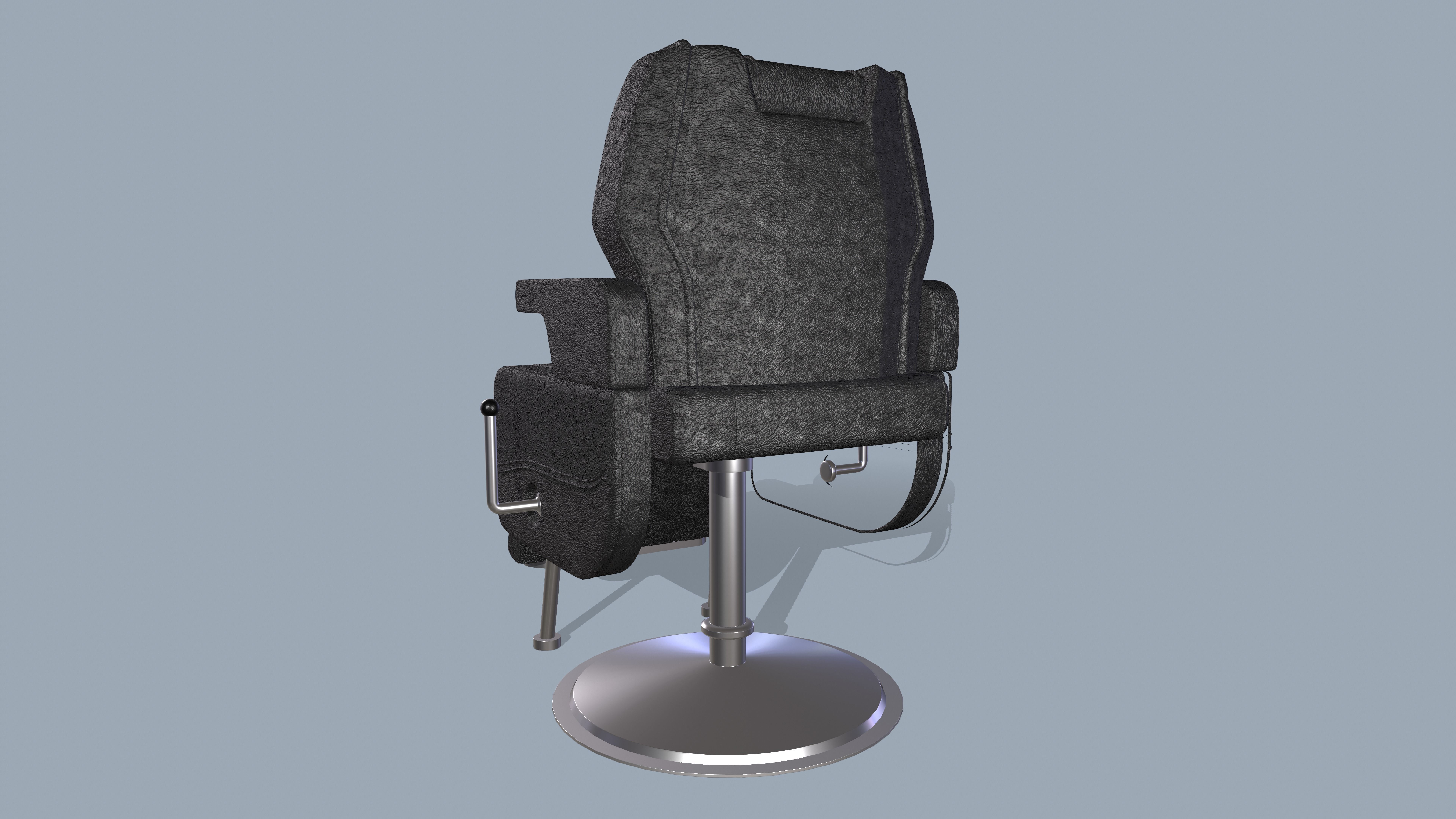 SALON CHAIR Low-poly 3D model_4