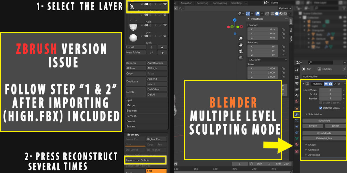 Hippopotamus  Sculpt 3D model_6