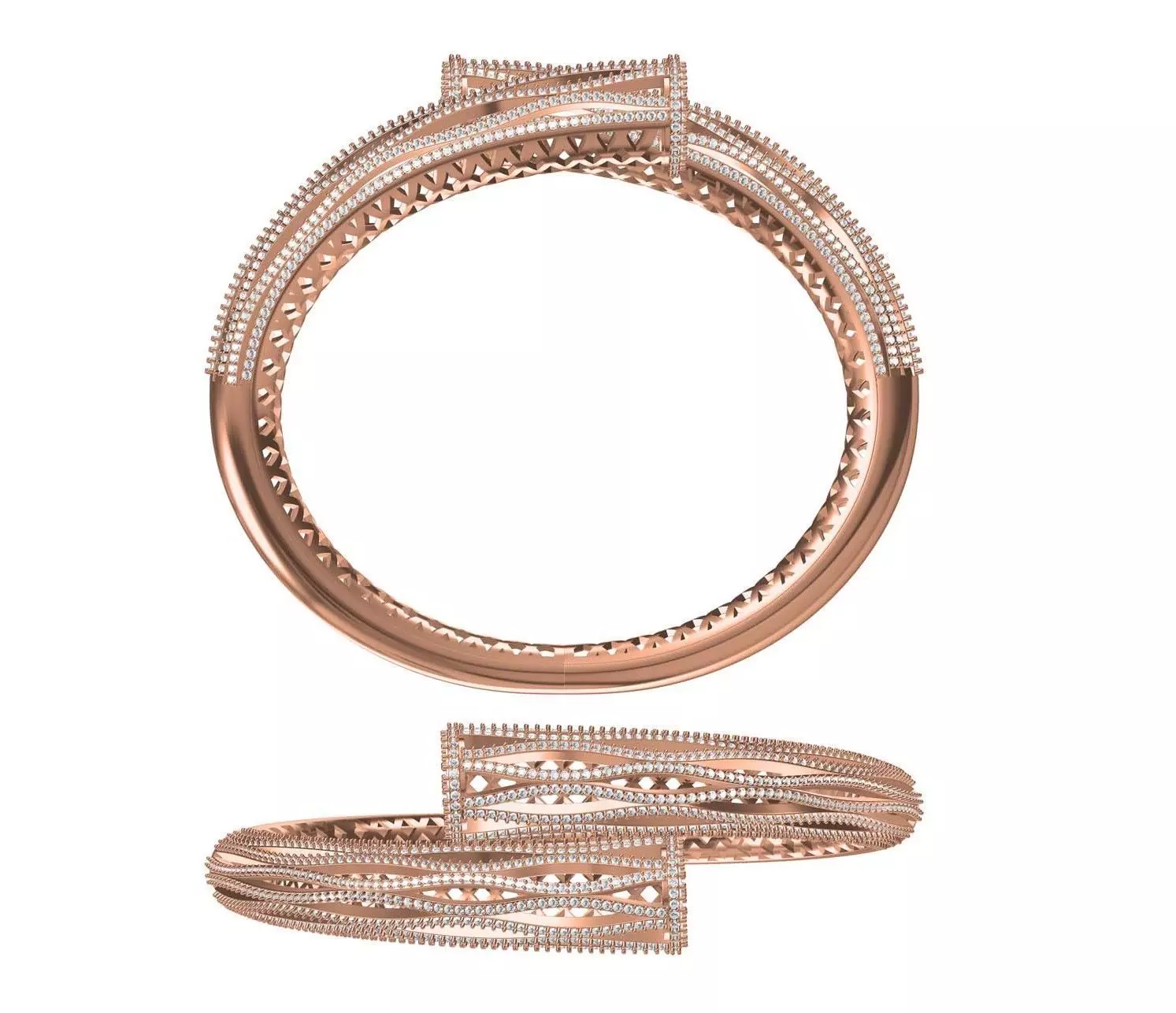 Bangle Bracelet STL JCD Details 3D print model_0