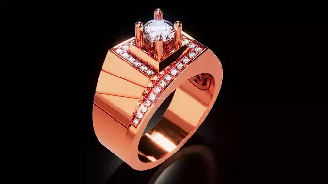 Men Ring 11 3D print model