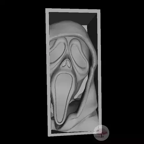 Ghost Face Scream Book Nook 3D print model