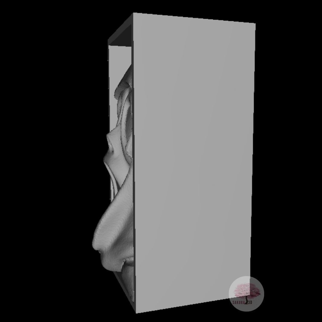 Ghost Face Scream Book Nook 3D print model_2