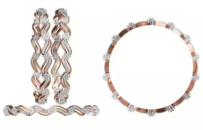 Bangle Bracelet STL JCD Details