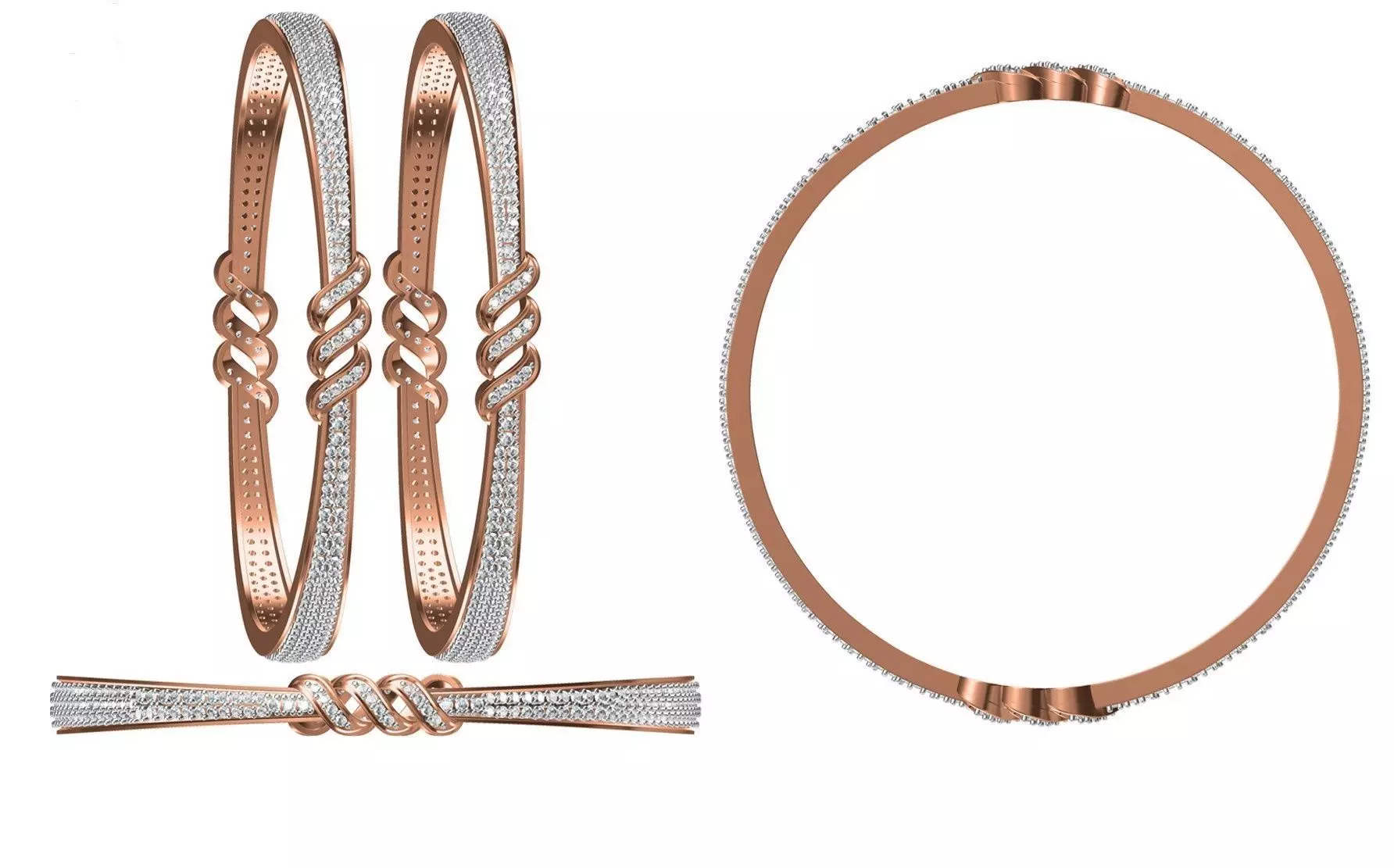 Bangle Bracelet STL JCD Details 3D print model_0