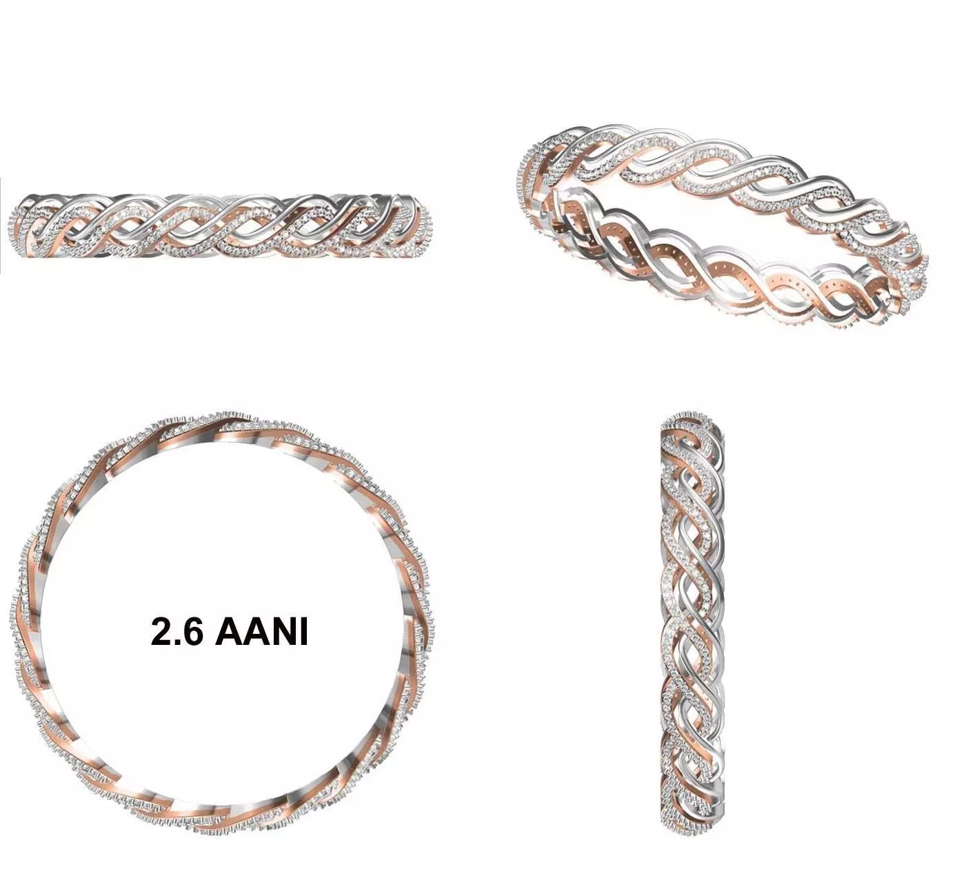 Bangle Bracelet STL JCD Details 3D print model_0