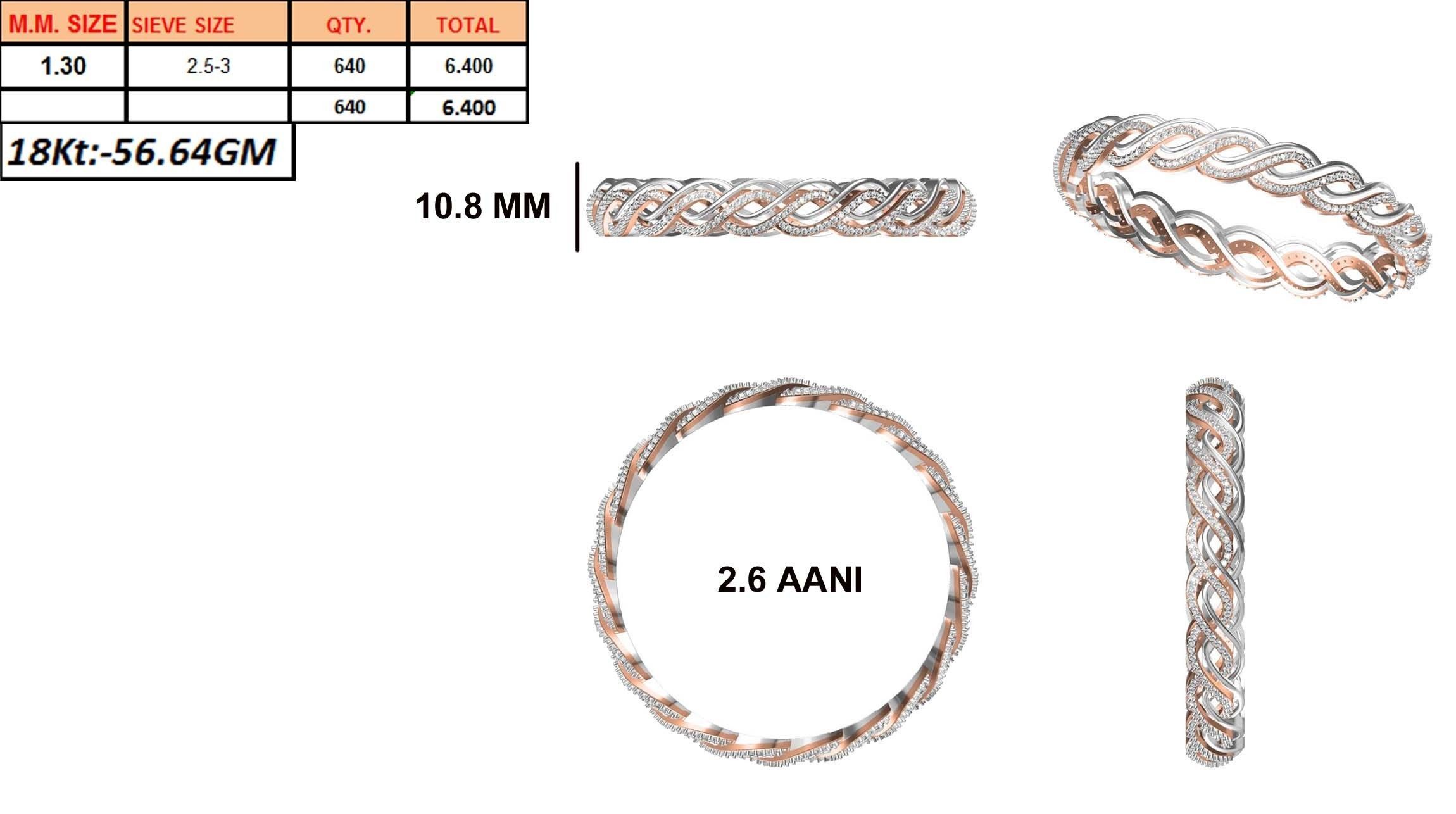 Bangle Bracelet STL JCD Details 3D print model_1