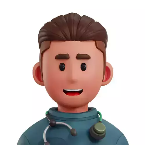 Internist Avatar 3D Icon