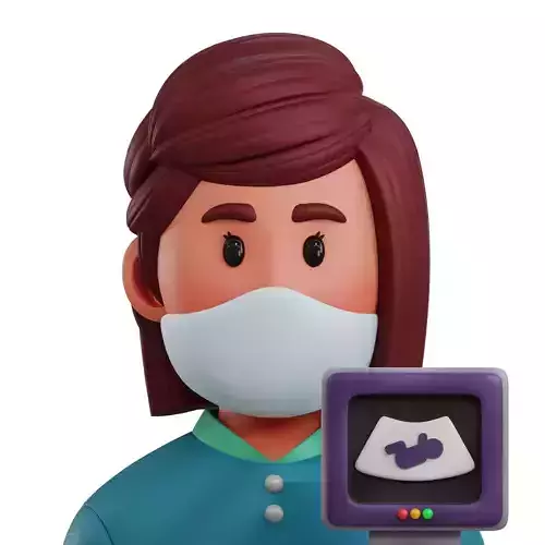 Obstetrician Avatar 3D Icon