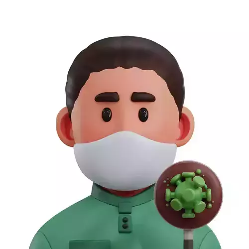 Allergist Avatar 3D Icon
