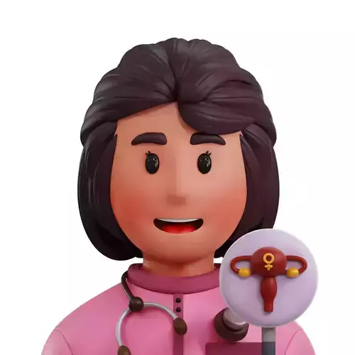 Gynecologist Avatar 3D Icon