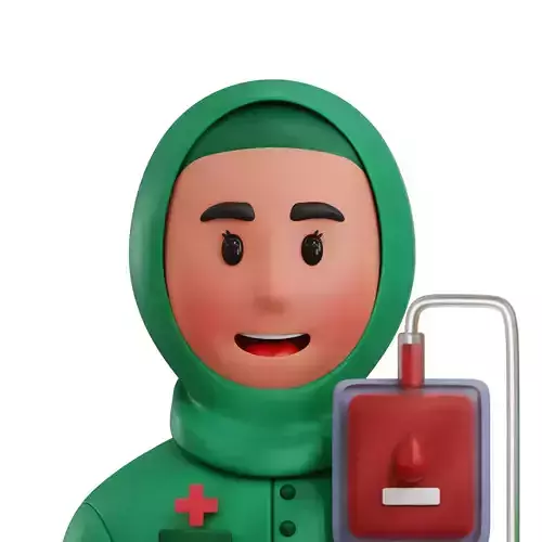 Blood Transfusion Avatar 3D Icon