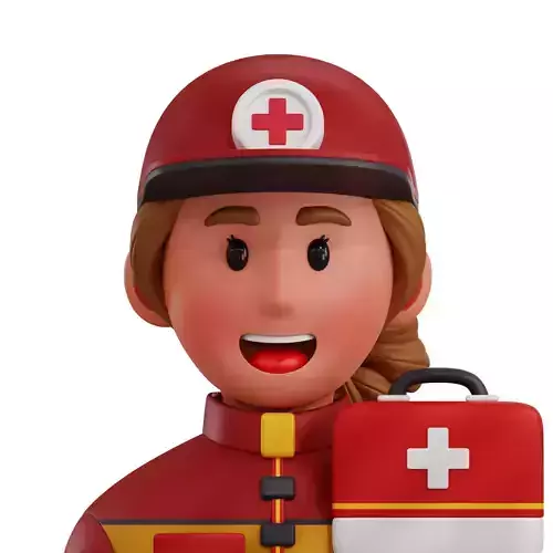 Paramedic Avatar 3D Icon