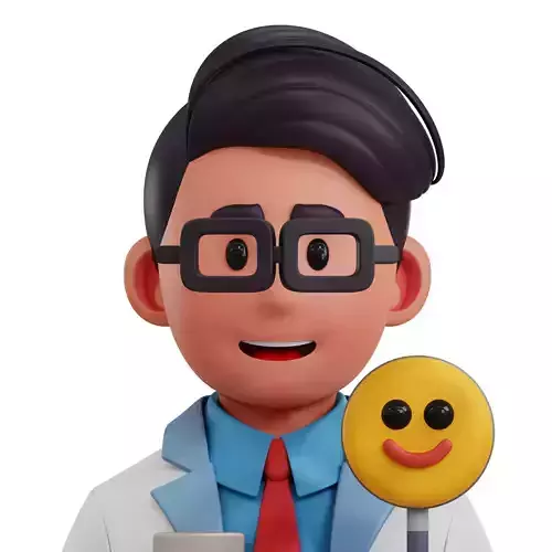 Pyschiatrist Avatar 3D Icon