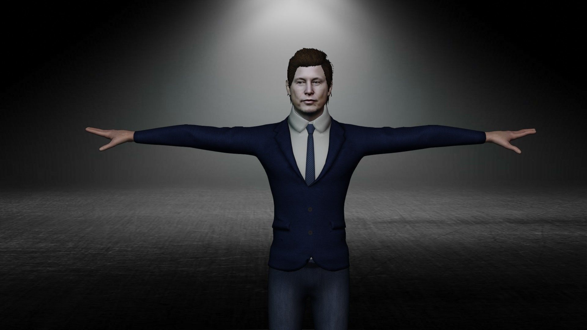 Alen Musk 3D model_2